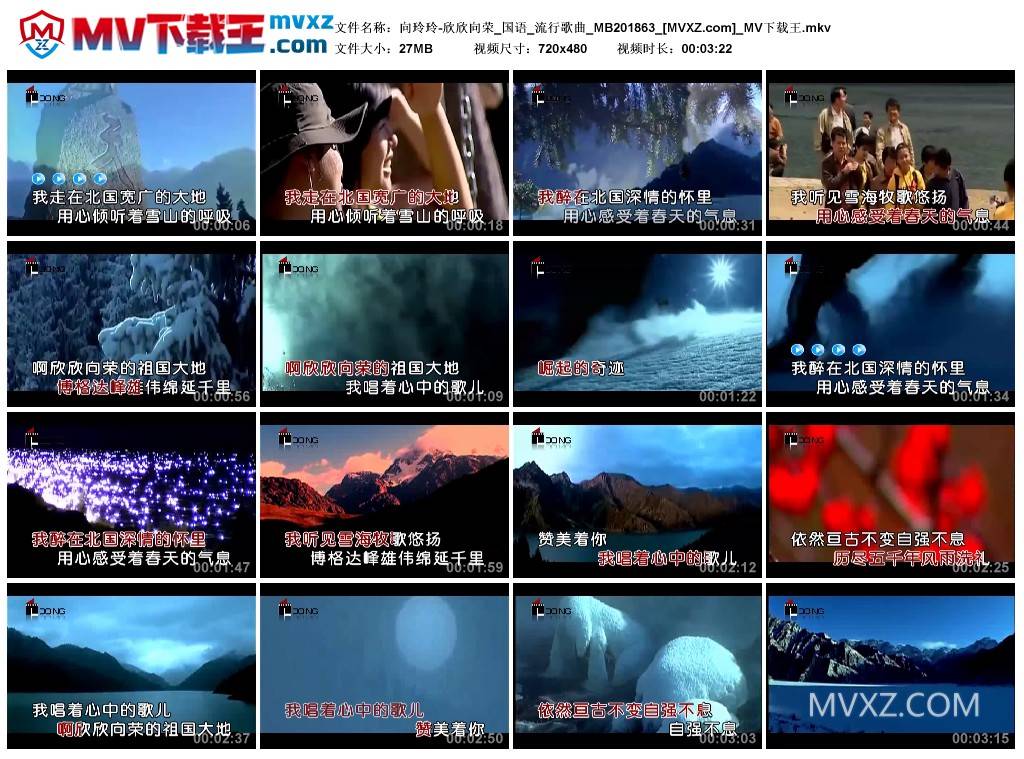 向玲玲-欣欣向荣_国语_流行歌曲_MB201863